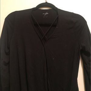 Black long sleeve shirt also v neck